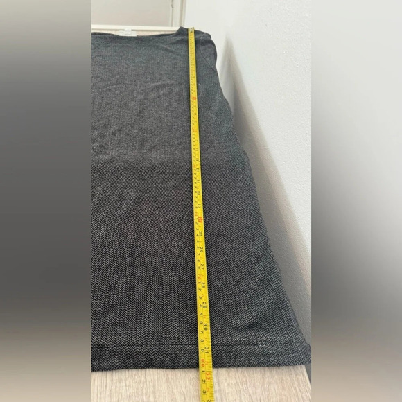 J.Jill Ponte Knit Chevron Shift Mini Dress Tunic Top Comfy Soft Size Large - Picture 3 of 9